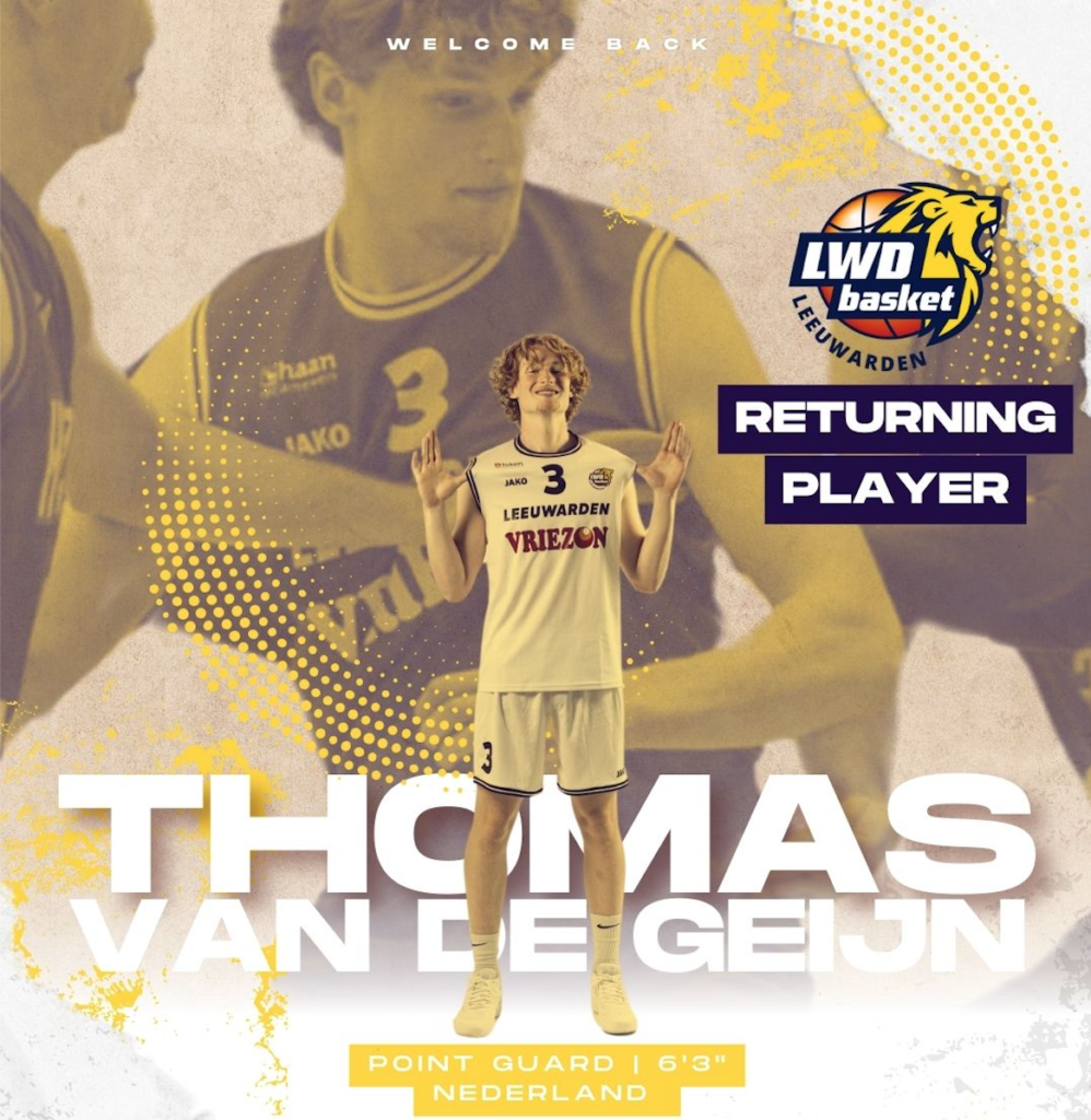 Returning player – Thomas van de Geijn