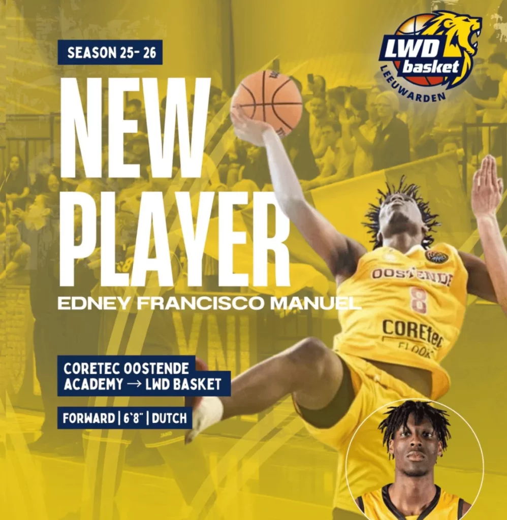 Edney Francisco Manuel eerste nieuweling LWD Basket