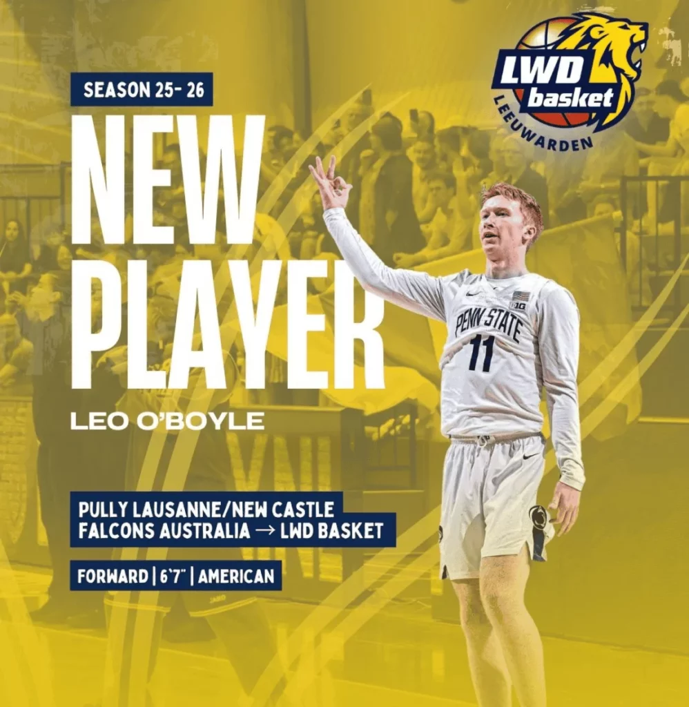 Leo O’Boyle nieuwe forward voor LWD Basket